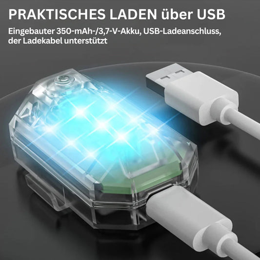 Kabelloses LED-Motorrad-Rücklicht – Wiederaufladbare Fernbedienung für Brems- und Warnleuchte