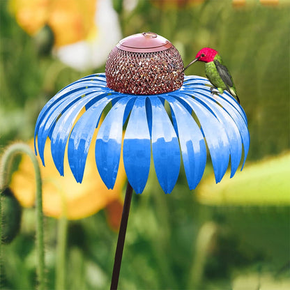 Vogelfutter Station im Blumen-Design