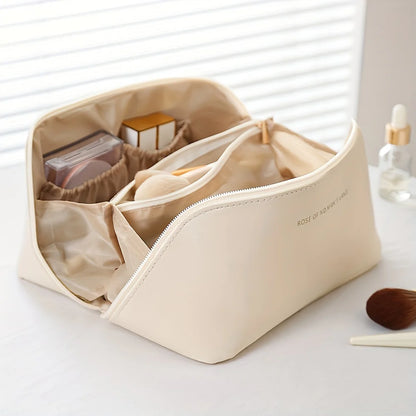 Reisefreundlicher Make-up Organizer mit Reißverschluss – Elegante Kosmetiktasche