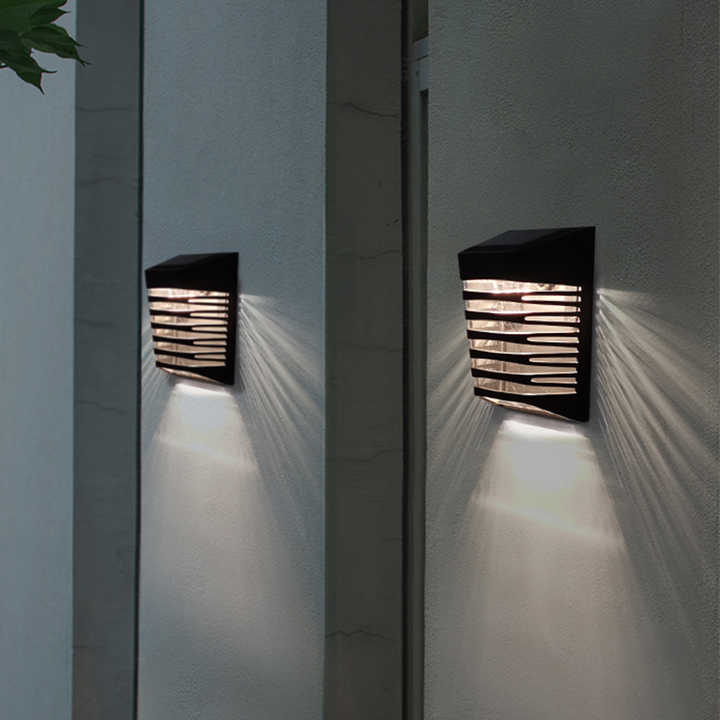 Solar LED Gartenwandlampe – Solarbetriebene Außenbeleuchtung für Terrasse und Garten