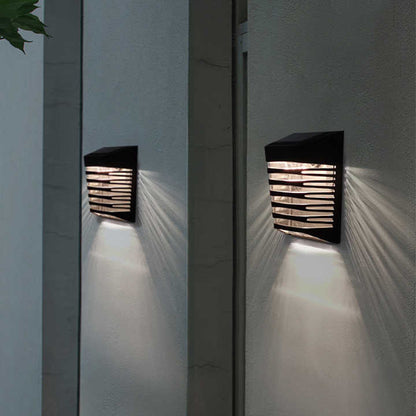 Solar LED Gartenwandlampe – Solarbetriebene Außenbeleuchtung für Terrasse und Garten