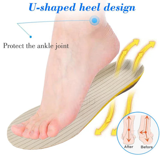 Orthopädische Schuheinlagen für Plattfüße