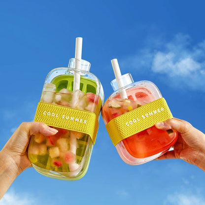 Praktische 2in1 Eiswürfelflasche