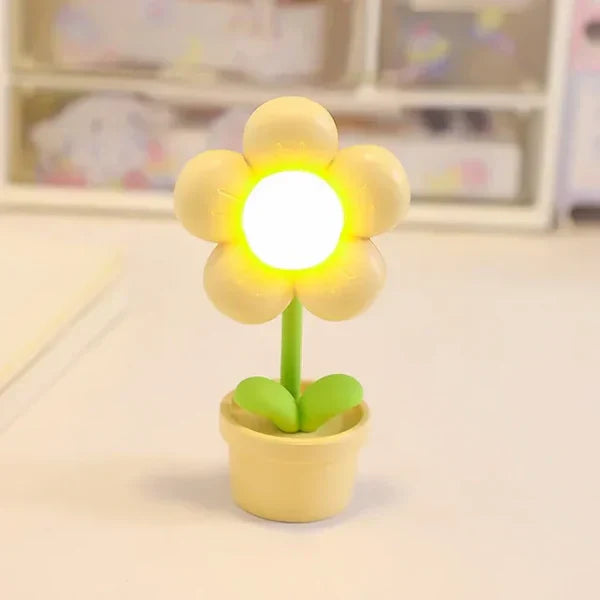 Süße Blumen-Nachtlampe für Kinder – LED Tischlampe im Blumen-Design für das Kinderzimmer