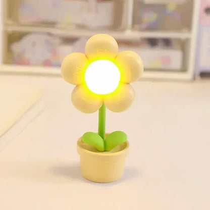 Süße Blumen-Nachtlampe für Kinder – LED Tischlampe im Blumen-Design für das Kinderzimmer