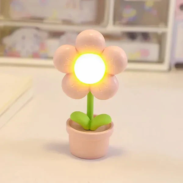 Süße Blumen-Nachtlampe für Kinder – LED Tischlampe im Blumen-Design für das Kinderzimmer