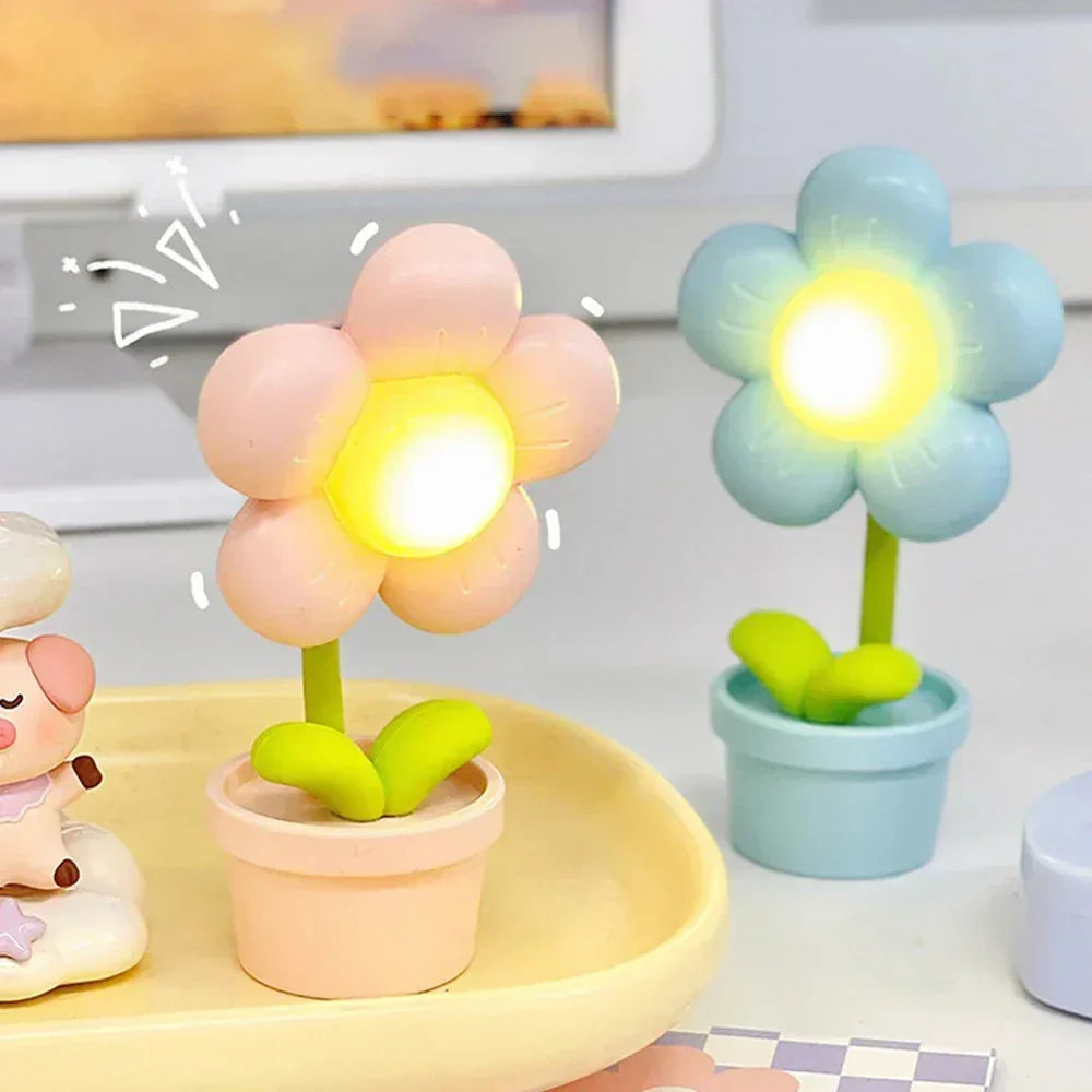 Süße Blumen-Nachtlampe für Kinder – LED Tischlampe im Blumen-Design für das Kinderzimmer