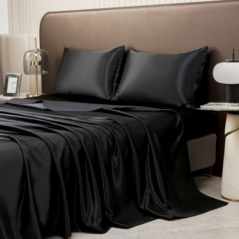 Kühlendes Seidenartiges Satin Bettlacken