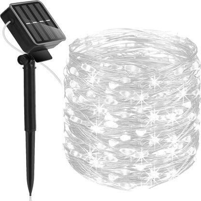 Wasserfeste Lichterkette mit Solarenergie