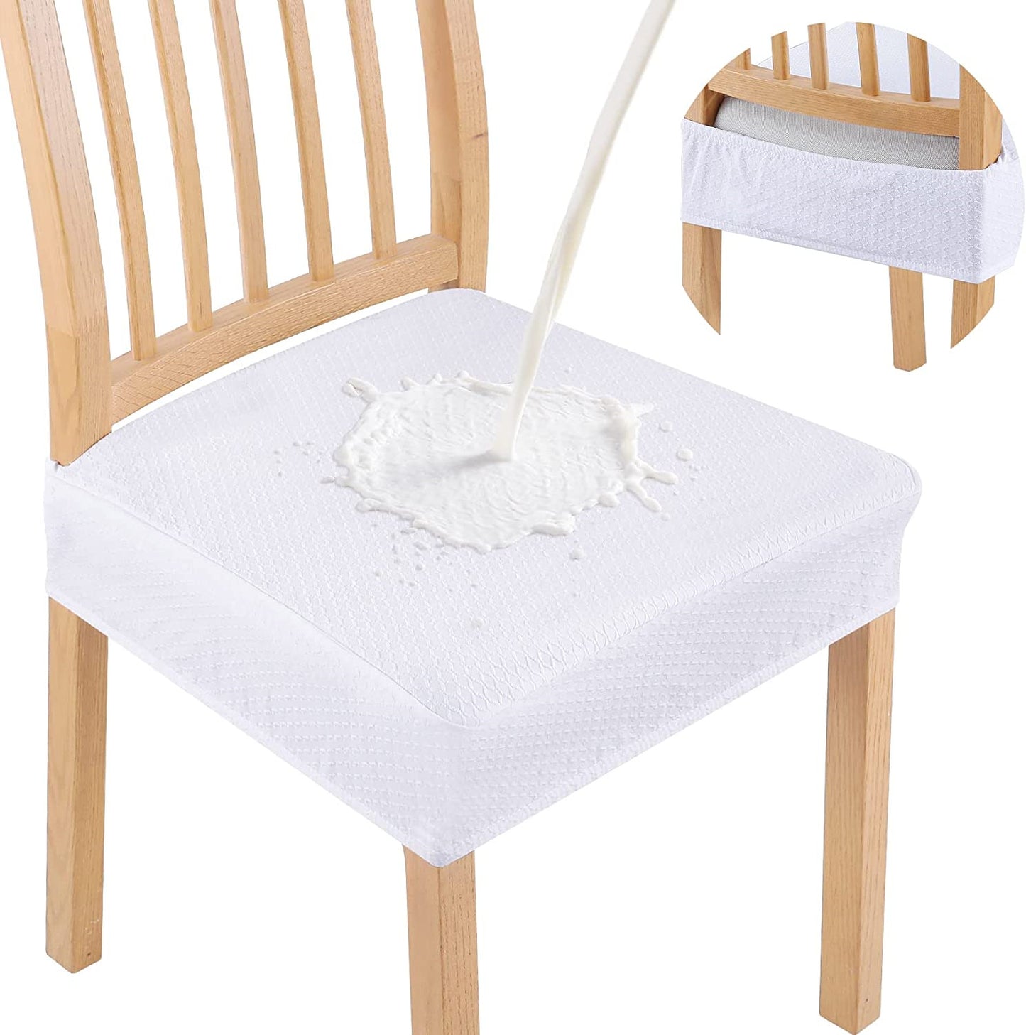 Wasserfester Jacquard-Stuhlkissenbezug – Rutschfest & Pflegeleicht