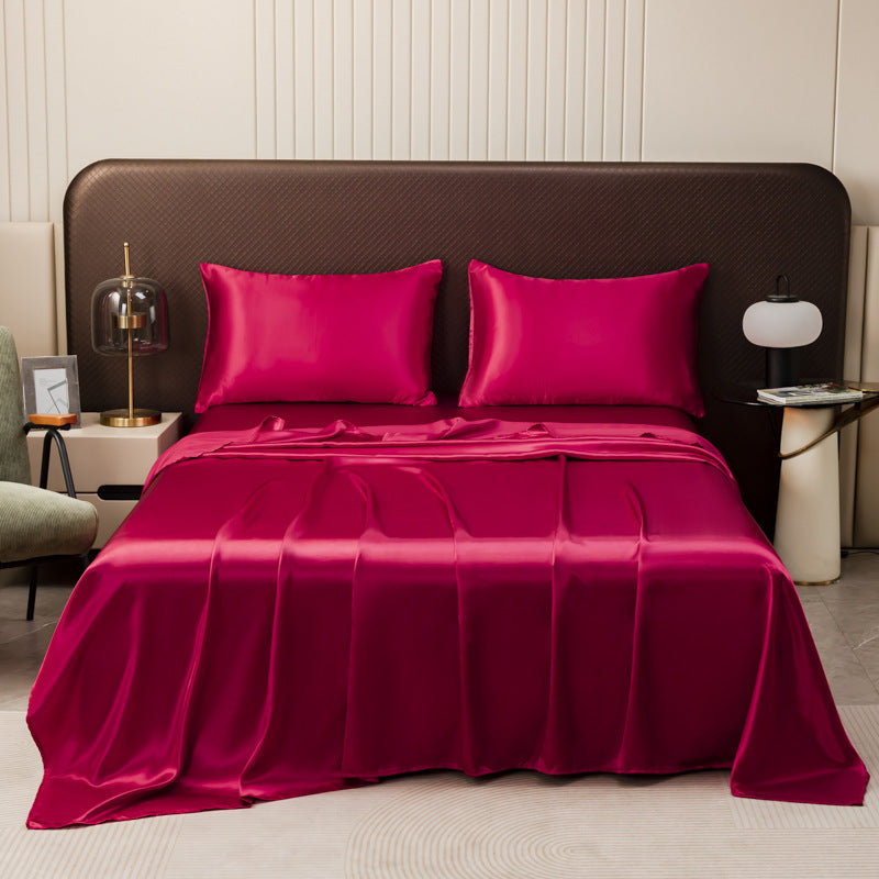 Kühlendes Seidenartiges Satin Bettlacken