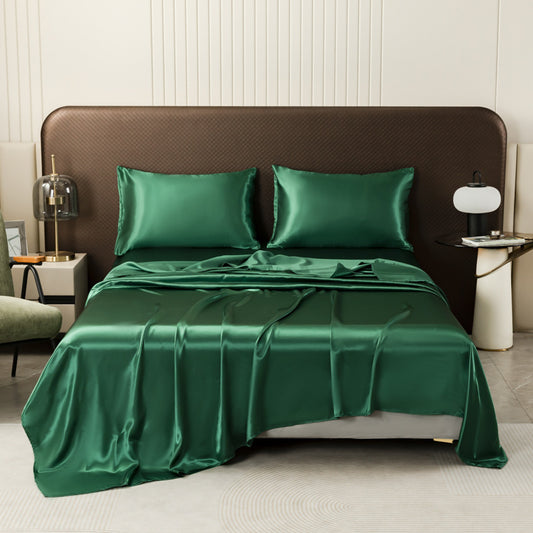 Kühlendes Seidenartiges Satin Bettlacken