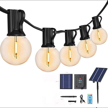 Elegante Solar Glühbirnen Lichterkette