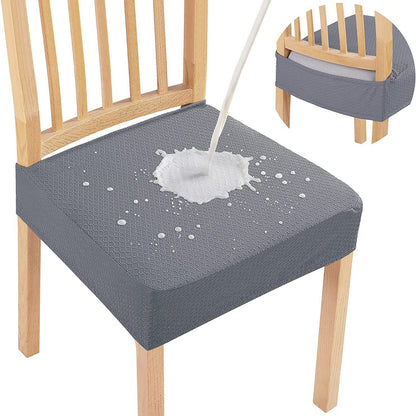 Wasserfester Jacquard-Stuhlkissenbezug – Rutschfest & Pflegeleicht