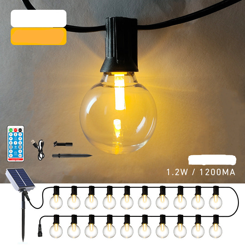 Elegante Solar Glühbirnen Lichterkette
