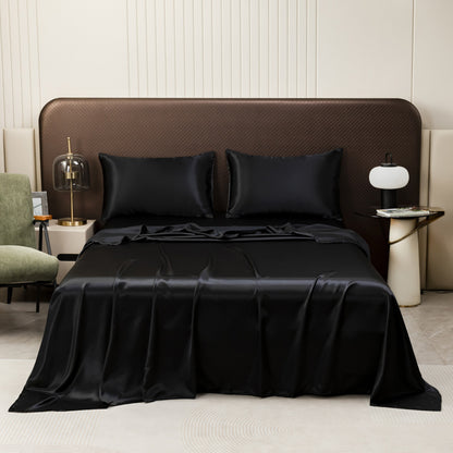 Kühlendes Seidenartiges Satin Bettlacken