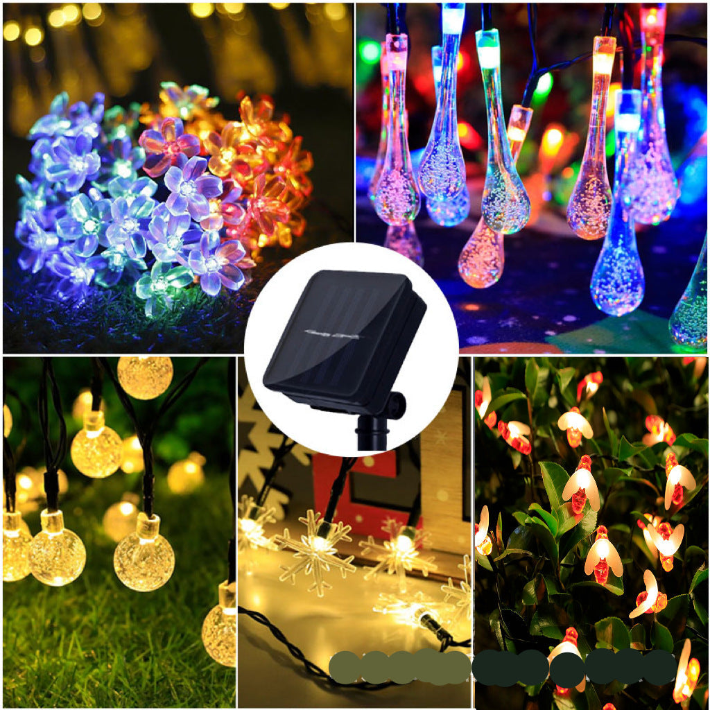 Solar Blumenlichterkette für den Garten