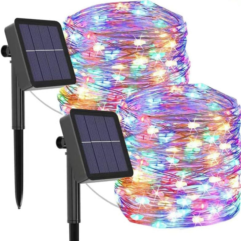 Wasserfeste Lichterkette mit Solarenergie