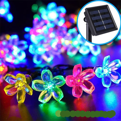 Solar Blumenlichterkette für den Garten