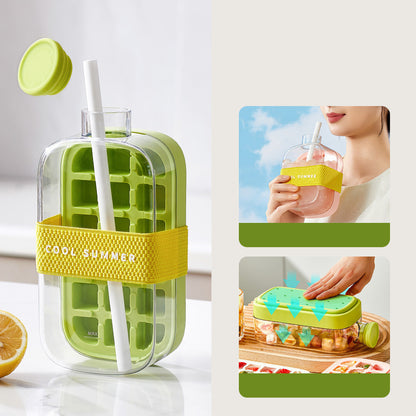 Praktische 2in1 Eiswürfelflasche