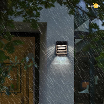 Solar LED Gartenwandlampe – Solarbetriebene Außenbeleuchtung für Terrasse und Garten
