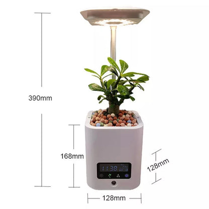 Multifunktionaler intelligenter Hydroponik-Pflanztopf mit Kalender, Diffusor und Schreibtischlampe