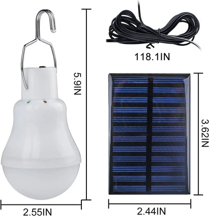 Solarlampe mit Solarpanel – Energiesparende LED Lampe für Innen- und Außenbereich