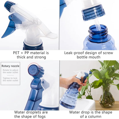 Verstellbare Sprühflasche mit ergonomischem Griff für einfache Handhabung und vielseitigen Einsatz