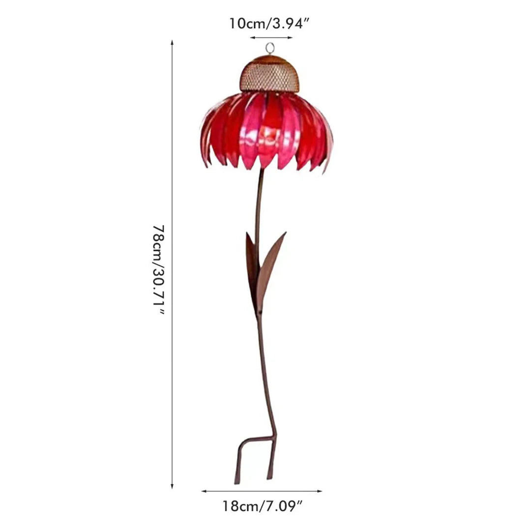 Vogelfutter Station im Blumen-Design