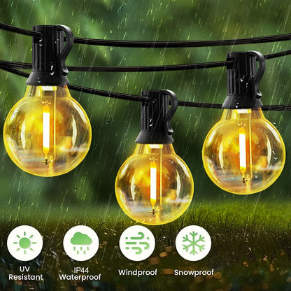 Elegante Solar Glühbirnen Lichterkette