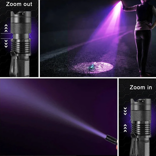 UV-LED-Taschenlampe – Ultraviolette Leuchte zur Fleckenerkennung und Haustierurin-Detektion