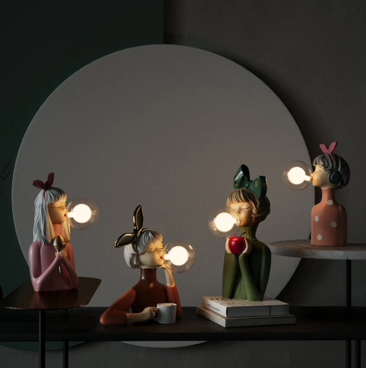 Kreative Kaugummi Blasen Lampe