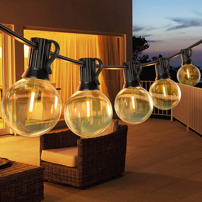Elegante Solar Glühbirnen Lichterkette
