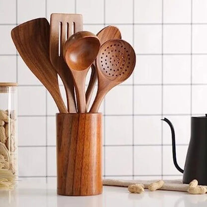 Küchenset aus Natürlichem Teak Holz