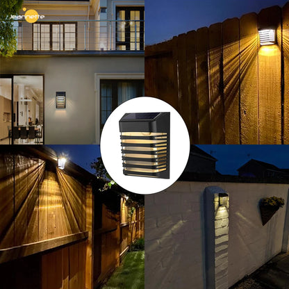 Solar LED Gartenwandlampe – Solarbetriebene Außenbeleuchtung für Terrasse und Garten