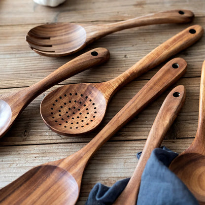 Küchenset aus Natürlichem Teak Holz