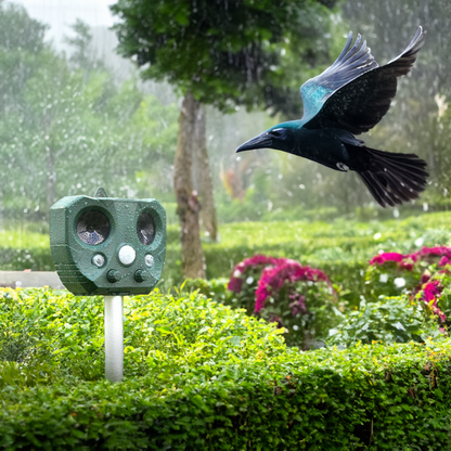 Effektiver Schädlingsvertreiber – Solar Ultraschall-Tierabwehr für Garten