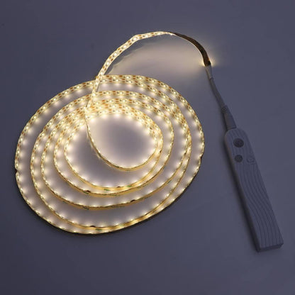 LED Lichtstreifen mit Fernbedienung – 2 Meter flexibler Strip für dekorative Beleuchtung in Schränken und Regalen
