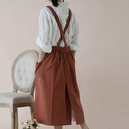 Baumwollschürze Mit Taschen Und Wasserabweisender Beschichtung