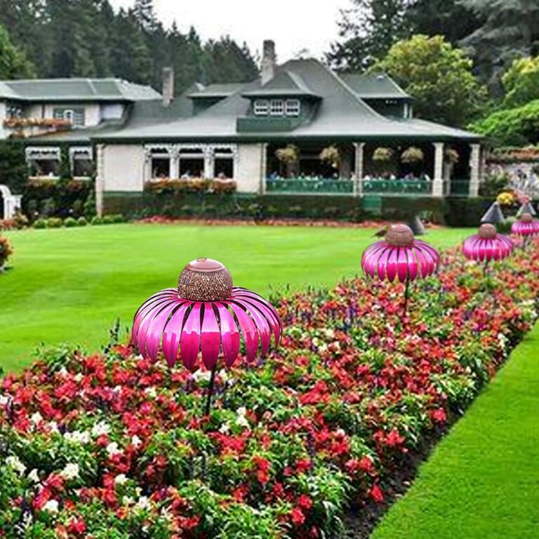 Vogelfutter Station im Blumen-Design