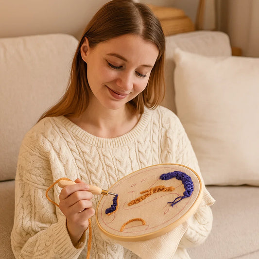 Entspannendes Stickset mit verschiedenen Designs