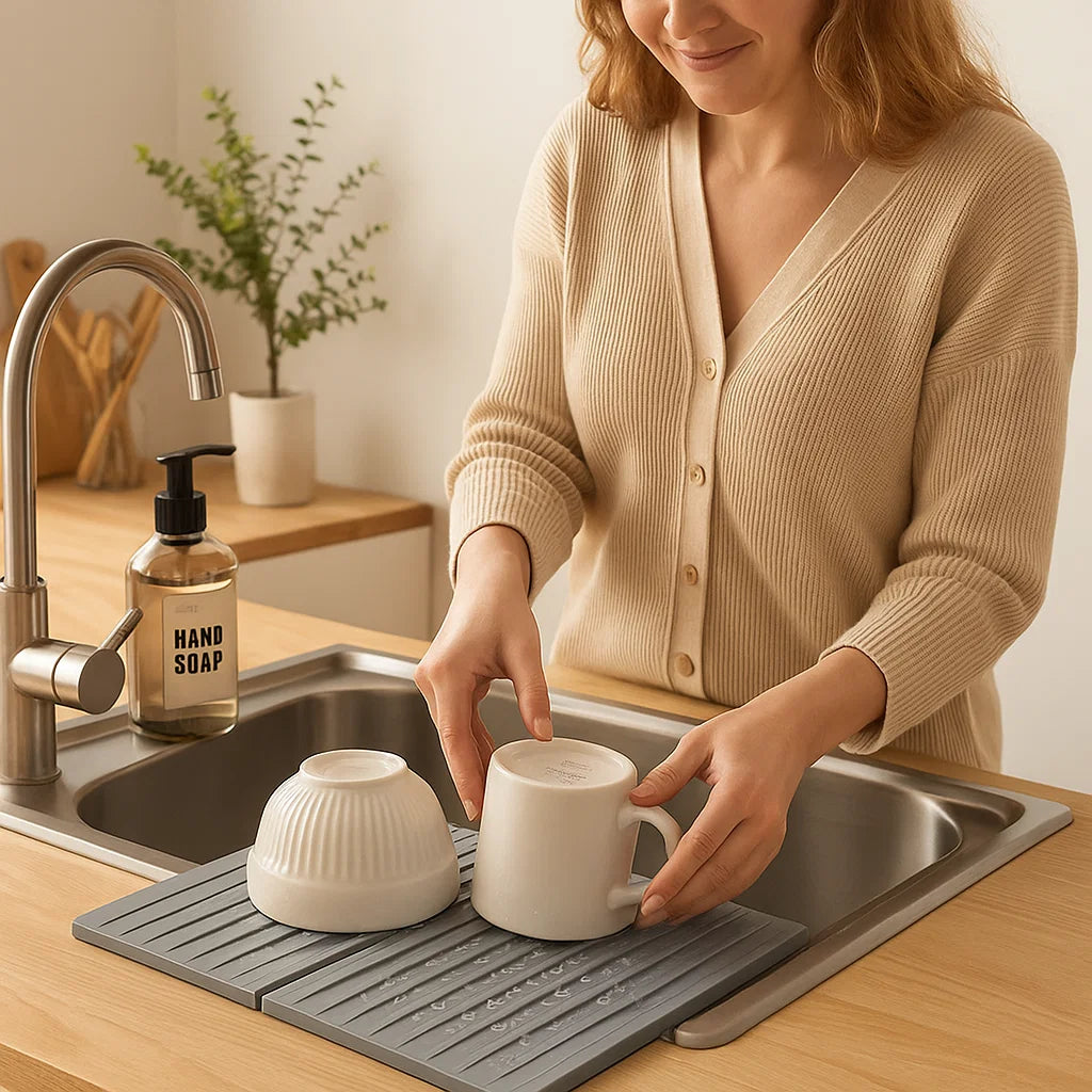 Faltbare Silikontropfmatte - Hitzebeständiges Design
