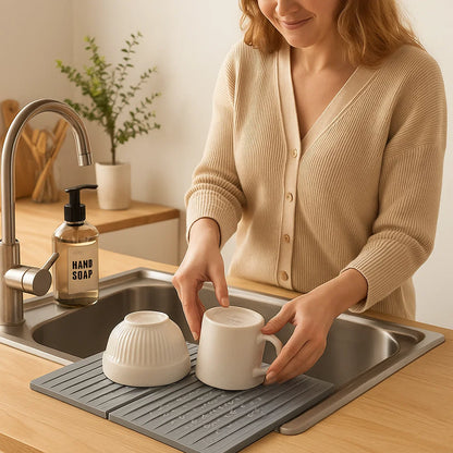 Faltbare Silikontropfmatte - Hitzebeständiges Design