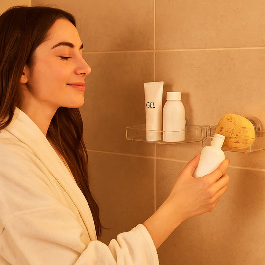 Klappbares Badezimmer Saugnapf Regal