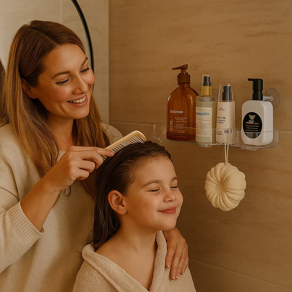 Klappbares Badezimmer Saugnapf Regal