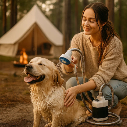 Tragbare USB-Campingdusche für den Außenbereich