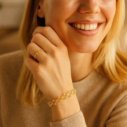 2-in-1-Magischer erweiterbarer Ring und Armband