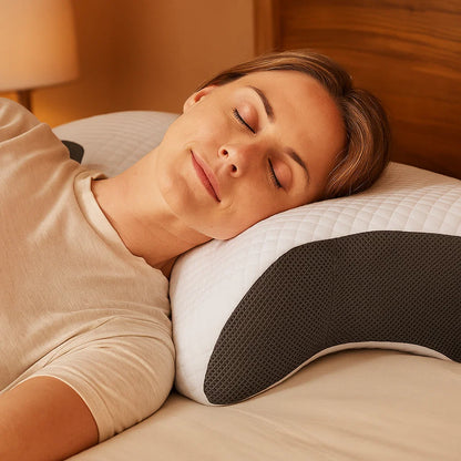 Ergonomisches Kopf Kissen für Erholsamen Schlaf