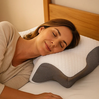 Ergonomisches Kopf Kissen für Erholsamen Schlaf