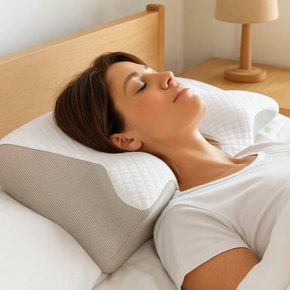 Ergonomisches Kopf Kissen für Erholsamen Schlaf